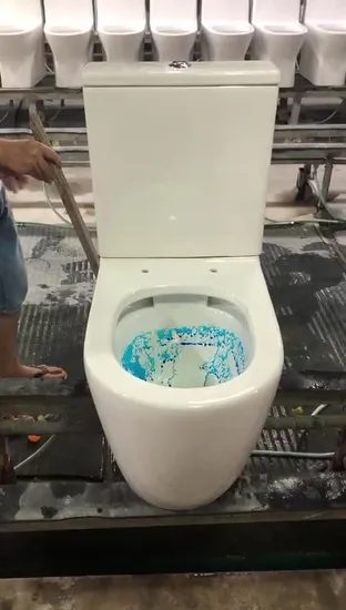 Piège en céramique de toilette de la salle de bains 180 de la porcelaine sanitaire Rimless de Washdown de couleur verte de Matt